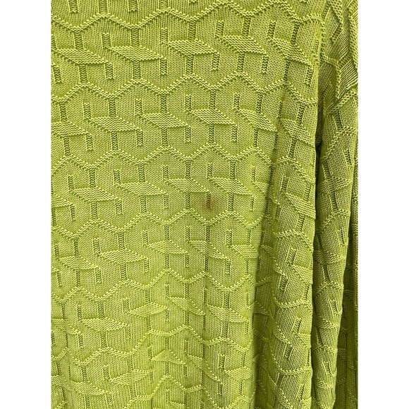 Stussy green repeat‎ S Logo cotton knit sweater XL - Picture 6 of 7